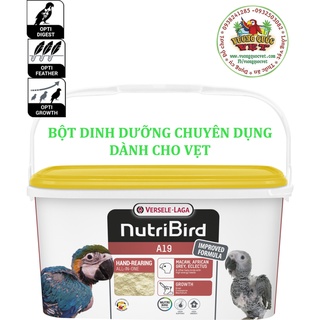 Bột a19- a21 dành cho chim thùng 3kg mẫu mới date 06/25