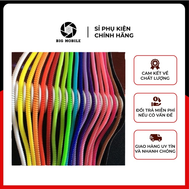 Dây Quấn Tai Nghe Cáp Sạc Bảo Vệ Dây Sạc Và Tai Nghe Chống Rối Chống Đứt,Dây Cuốn Nhiều Màu Đẹp Và Gọn Gàng