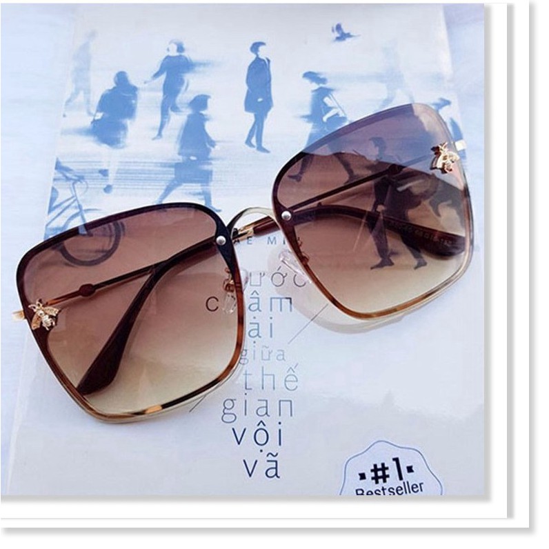 Xả Kho - Mắt kính mát nữ gọng vuông hình con ong độc lạ sang trọng | BigBuy360 - bigbuy360.vn