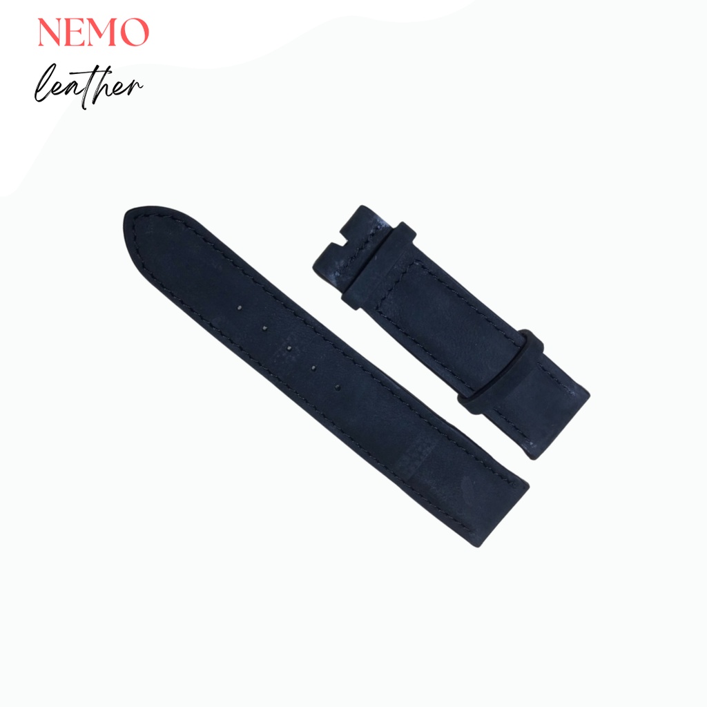 Dây Đồ Hồ Nam Da Bò Đen