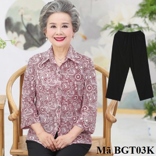 Bộ đồ mặc nhà cho người lớn tuổi BGT03 BGT03K