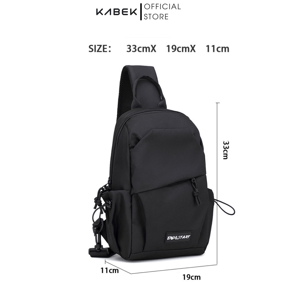 Túi Đeo Chéo Nam Nữ Thời Trang Kabek Cao Cấp NF0301 To Đeo Ngực