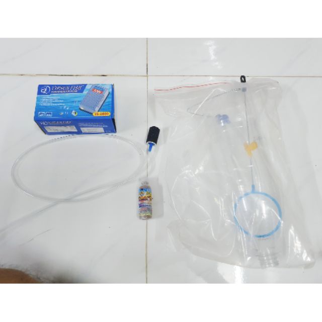 COMBO MÁY OXY 1 VÒI BỘ ẤP ARTEMIA CÓ BÌNH 10G ARTEMIA MỸ