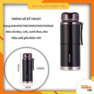 Bình Giữ Nhiệt Nóng Lạnh 1000-1200-1500ml L7 Inox 304 Cao Cấp Tiện Lợi
