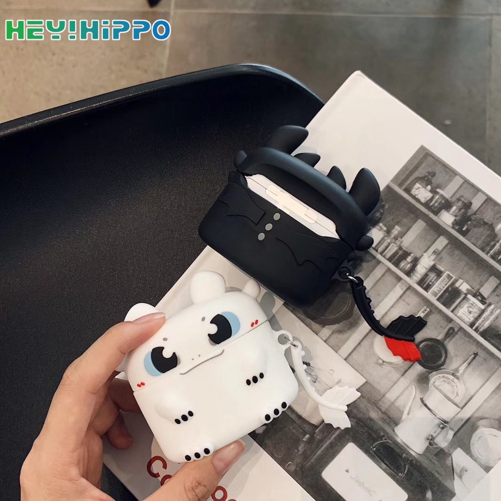 Vỏ bọc hộp sạc tai nghe Airpods Pro bằng silicone mềm hình quái vật xinh xắn | BigBuy360 - bigbuy360.vn