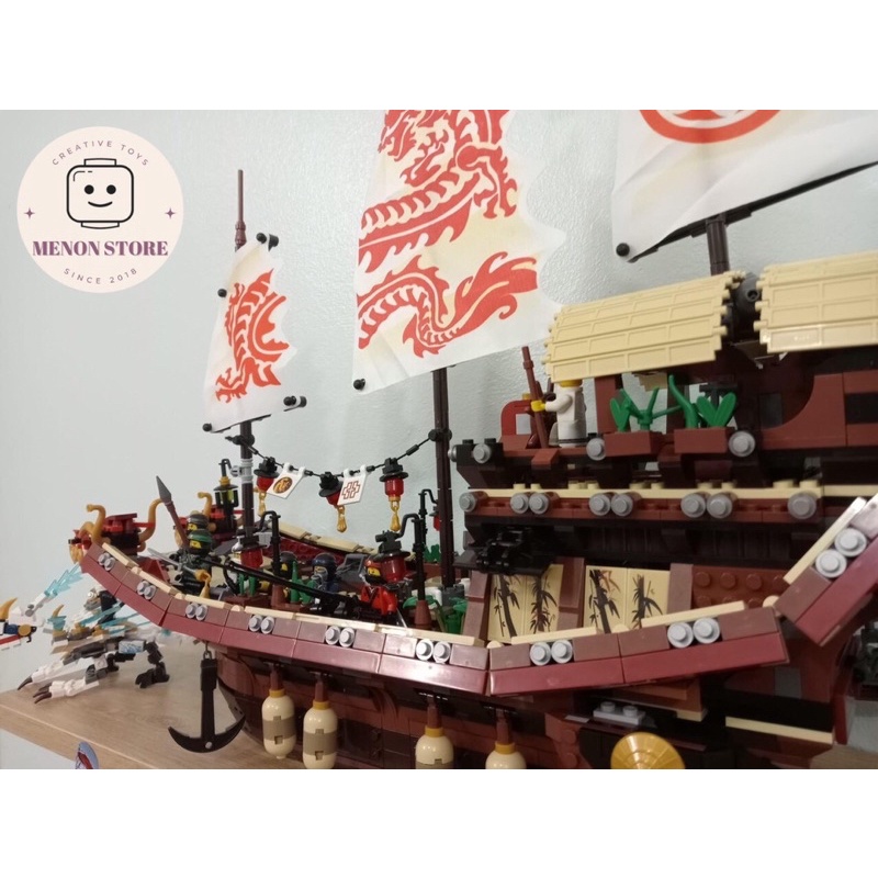 Đồ chơi lắp ráp 19059 06057 82203 Mô hình Thuyền rồng - Xếp hình thông minh