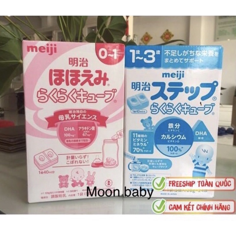 Sữa Bột Meiji Thanh Số 0 và Số 9 Hàng Nội Địa Nhật