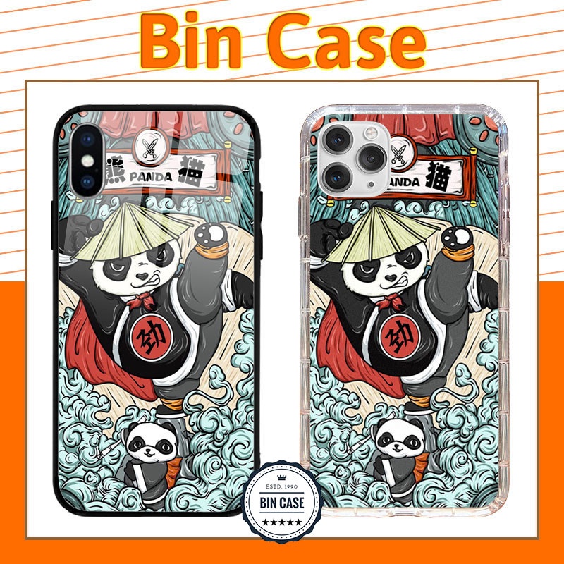 🔥Ốp gấu Kungfu Panda cool ngầu 🔥Ốp võ thuật Trung Quốc iphone 13 12 11 Pro Max 6s 6 7 8 Plus X Xr Xs Max DOCLA059
