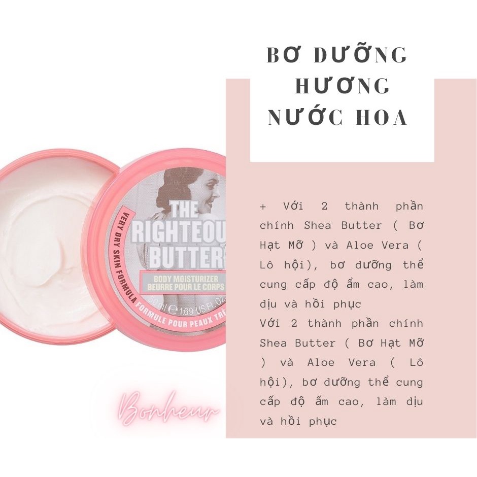 Bơ dưỡng thể Soap and Glory, The Righteous Butter 300ml mua sale tại BOOTS THAILAND