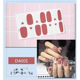 Set 14 sticker dán móng trang trí nghệ thuật