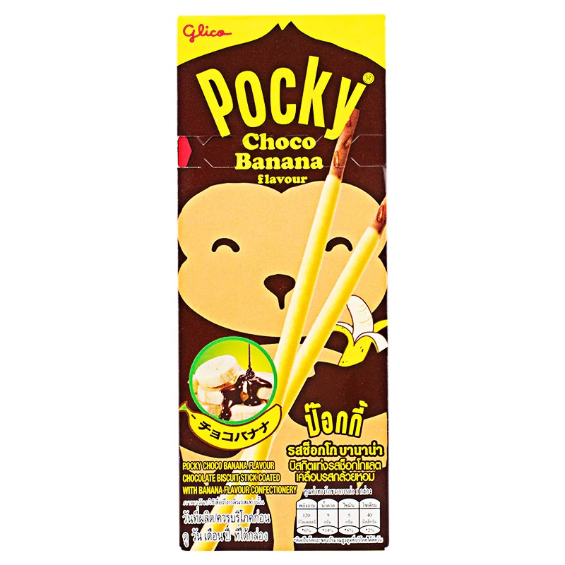 Bánh que Pocky Glico Thái Lan socola, xoài, chuối, dâu, matcha