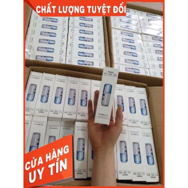 Flashsale Máy Phun Sương Nano Mini Cầm Tay Tạo Cảm Giác Dịu Nhẹ, Mát Mẻ Cung Cấp Độ Ẩm Cho Da Giữa Mùa Hè Nắng Nóng