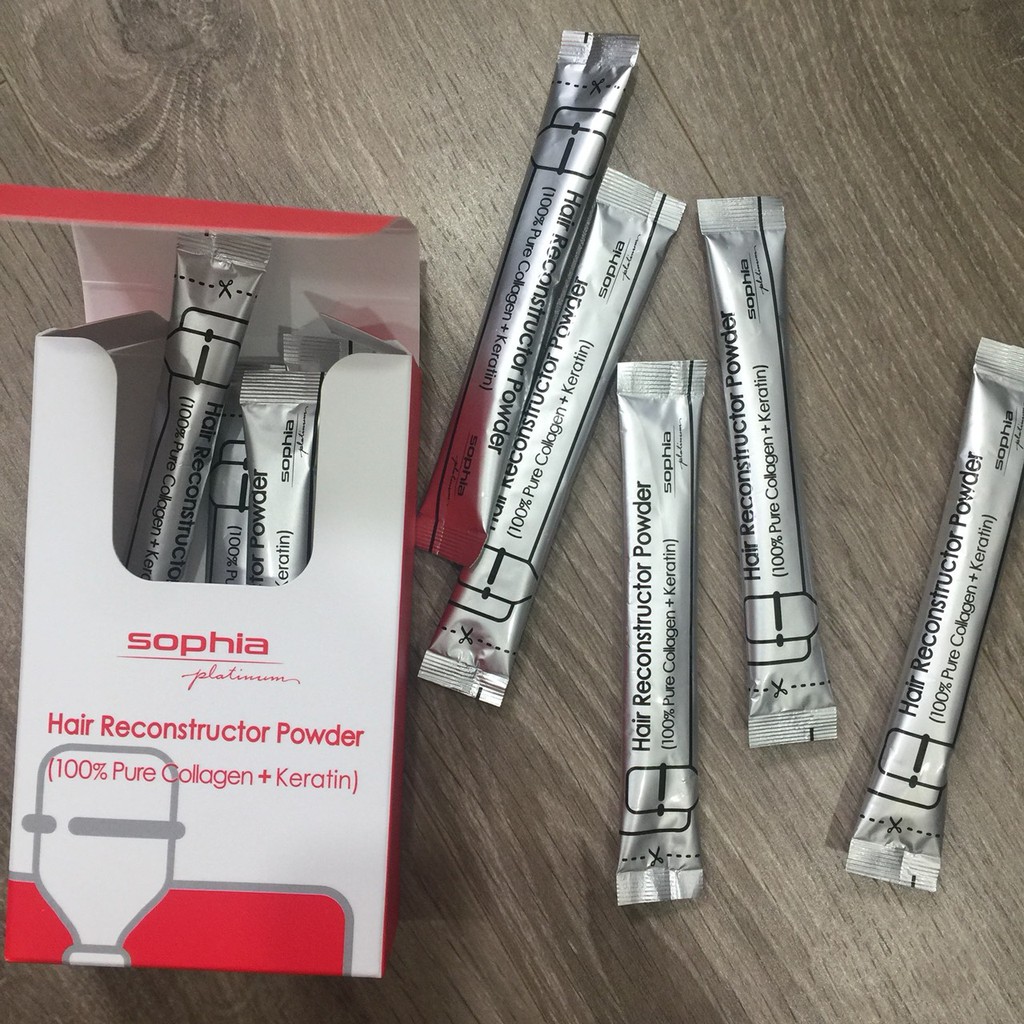 Kem ủ tóc Keratin Collagen phục hồi tóc hư tổn chuyên sâu Sophia Platinum Hàn Quốc