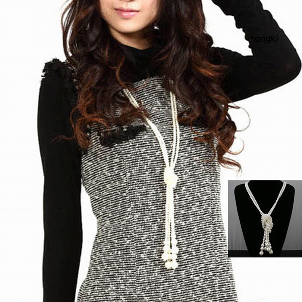 (Hàng Mới Về) Set 2 vòng cổ Hợp Kim Đính Ngọc Trai Giả Xinh Xắn Cho Nữ