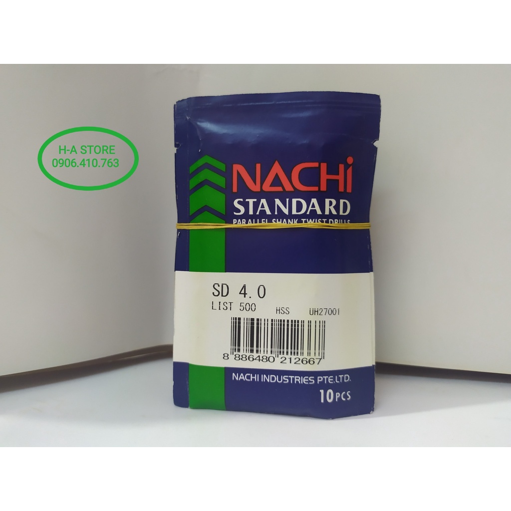 Mũi khoan Nachi sắt thép / inox  4 / 5 / 6 / 7 / 8 / 10 li