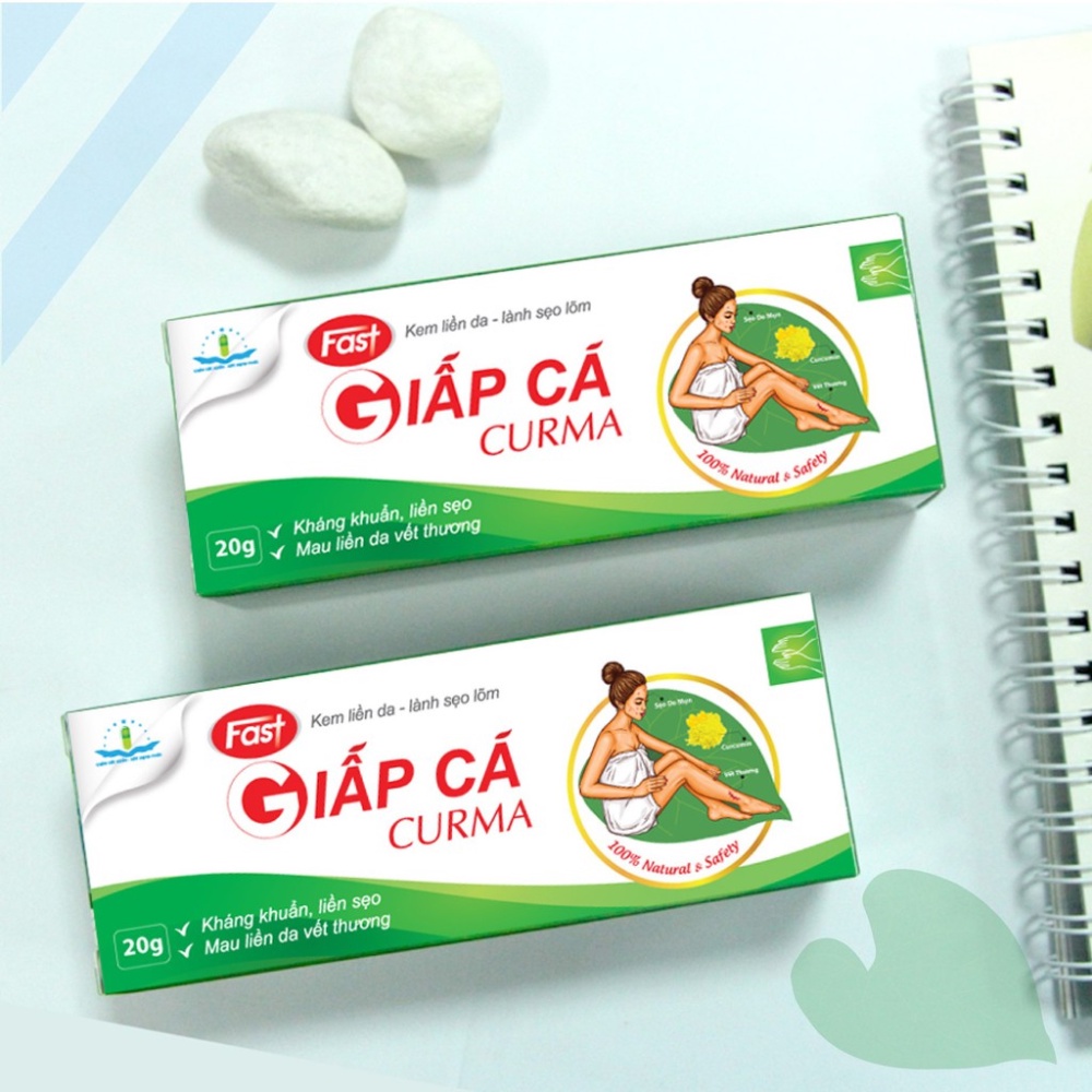 Kem liền da - Lành sẹo lõm Giấp Cá CURMA