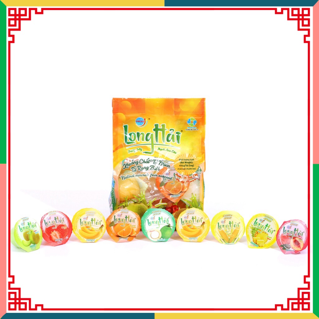 Thạch rau câu Long Hải vị tổ hợp tải trọng túi 416 g