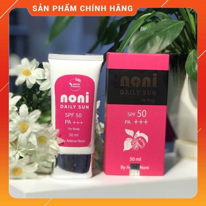 Kem Chống Nắng Body - Chống Nắng Thế Hệ Mới SPF 50, PA +++ (Adeva Noni) 50 ml