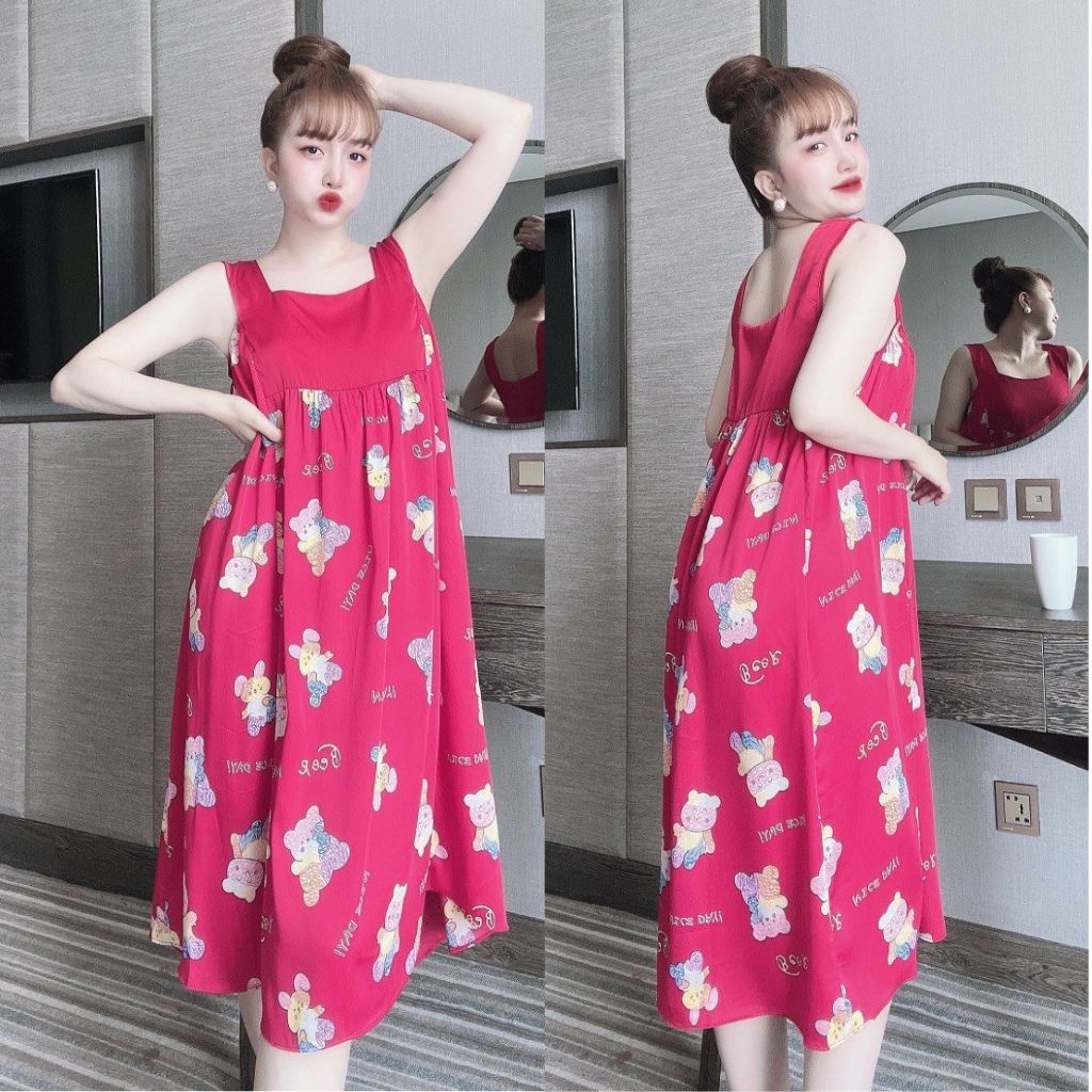 Váy ngủ sexy BIGSIZE MIKY Đầm ngủ sexy lụa LATIN Chất Siêu Mát Dáng Siêu Xinh &lt;70kg