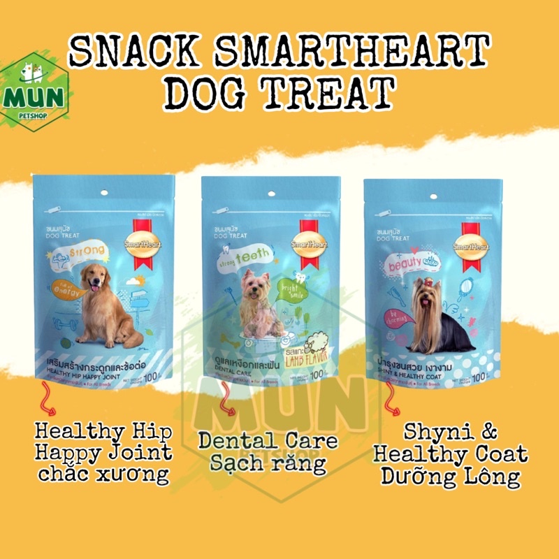 Bánh thưởng Smartheart Dog Treat gói 100gr