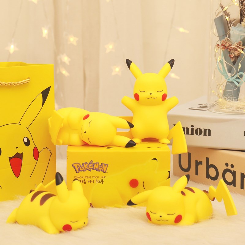 Đèn Ngủ Mềm Hình Pikachu Bỏ Túi Trang Trí Phòng Ngủ