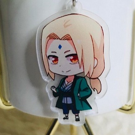 (UP) ( Mica trong ) Móc khóa Tsunade Naruto quà tặng xinh xắn dễ thương anime chibi