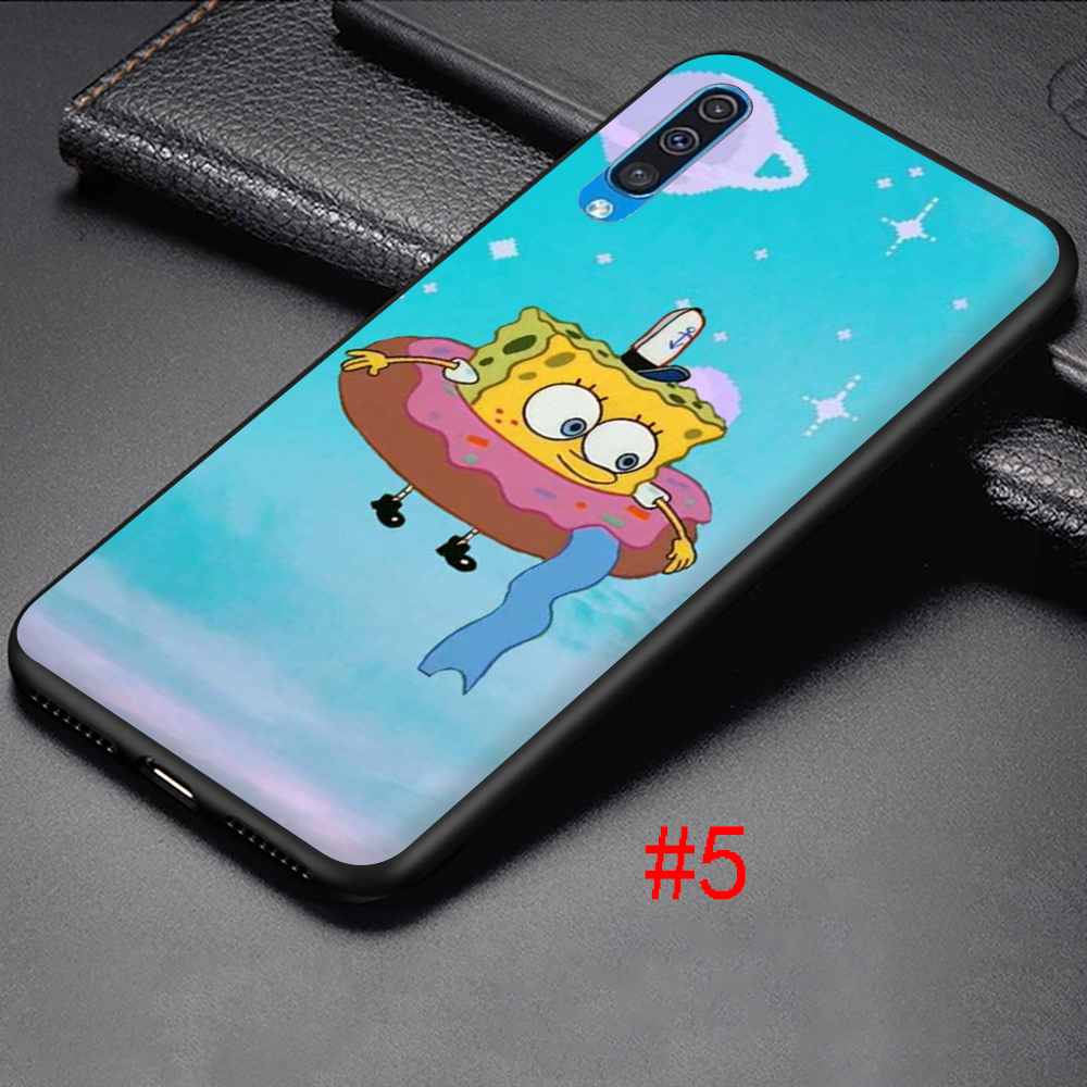 Ốp Lưng Silicon Mềm In Hình Spongebob Cho Samsung A6 A7 A8 Plus A9 2018 A3 2016 A5 2017