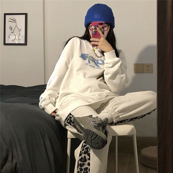 NRVP Áo Hoodie Dáng Rộng Thời Trang Hàn Quốc 2022 Dành Cho Nữ