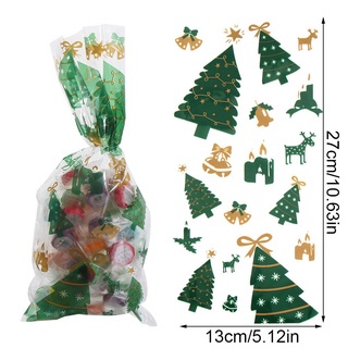 Túi đựng bánh kẹo các chi tiết noel kích thước 27x13cm