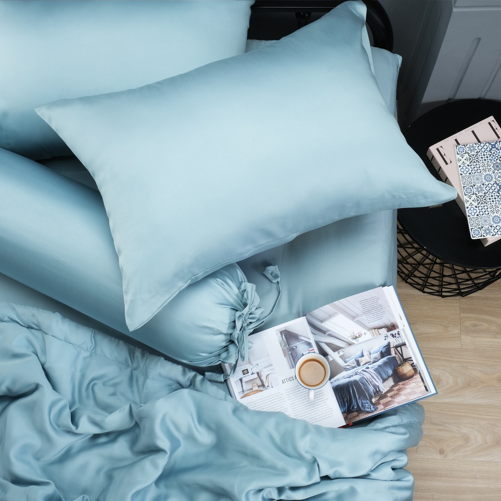 [Nhiều màu] Vỏ Gối Ôm Gòn Bedding Lụa Tencel Satin 60s Cao Cấp Màu Trơn 37x105 cm