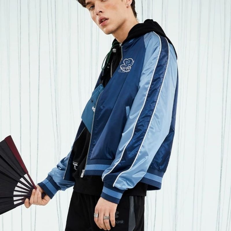 Oder - Áo Khoác BomberJaket Sukajan Big Mouth Monkey Jacket Nam 2021 Spring and Autumn Tide