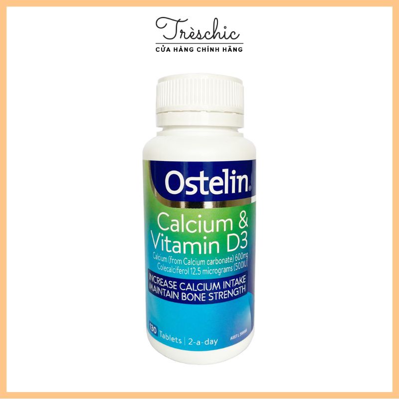 Viên uống bổ sung Vitamin D & Canxi Ostelin dành cho bà bầu (130 viên)