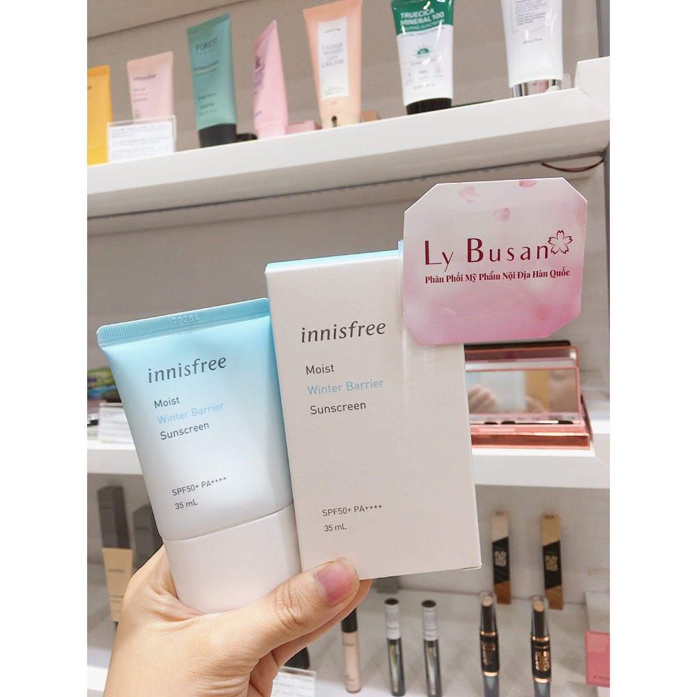 [CÓ BILL HÀN] Kem Chống Nắng Innisfree Moist UV Protection Cream Winter Barrier SPF50+PA++++ 35ml