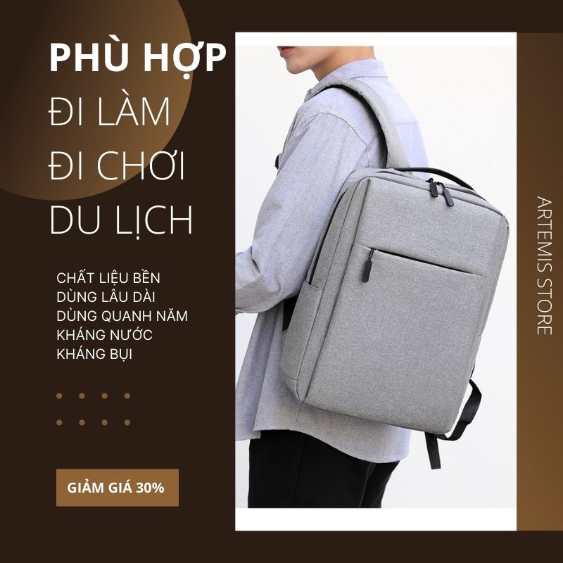 Ba lô laptop nam nữ ⚡FREESHIP⚡ hiện đại lịch lãm cao cấp, bền, đẹp. BH 12 th Tặng Vớ nam 82Z4