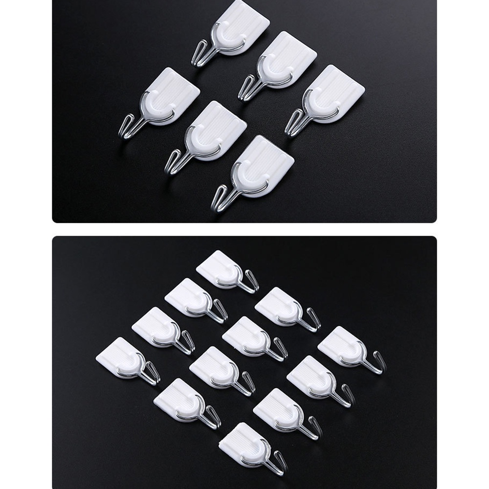 Set 6 móc nhựa hình chữ U treo đồ dán tường chắc chắn tiện dụng