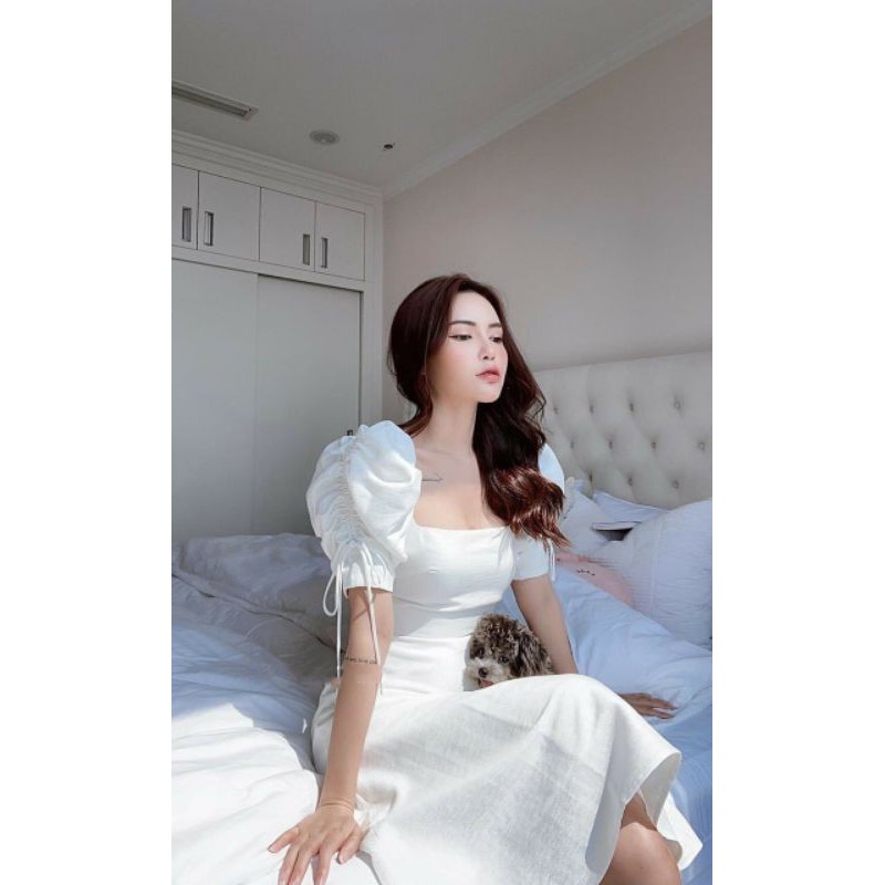 Xả kho -Đầm tay phồng Dễ Thương Siêu Xinh (Hàng thiết kế) | BigBuy360 - bigbuy360.vn