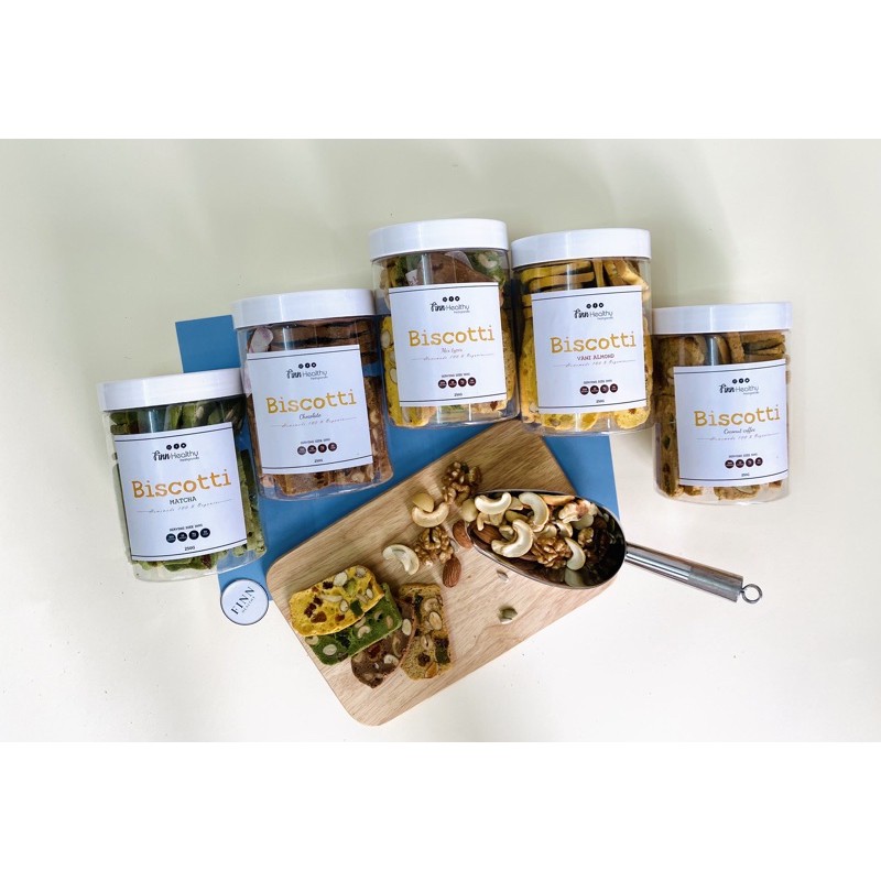 Bánh BISCOTTI Nguyên Cám 100% Bánh Ngũ Cốc Nướng Ăn Kiêng Không Đường by Finnhealthy 250g | BigBuy360 - bigbuy360.vn