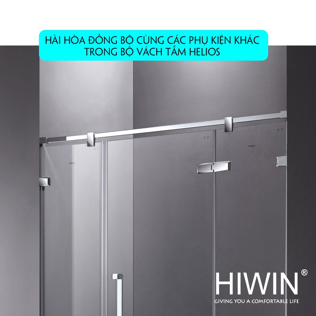 Bát tường vách tắm kính Inox cao cấp Hiwin Helios HL-044M3