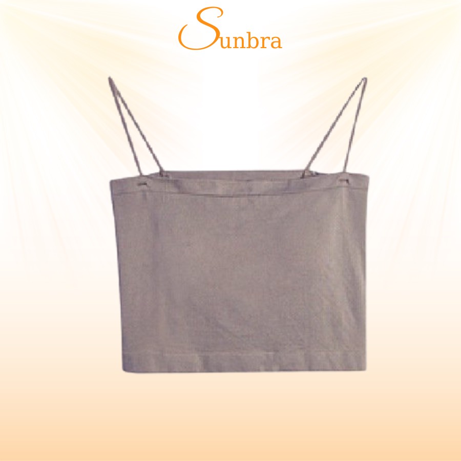 Áo crotop hai dây cotton co dãn 4 chiều đệm mỏng nâng ngực SUNBRA 9998