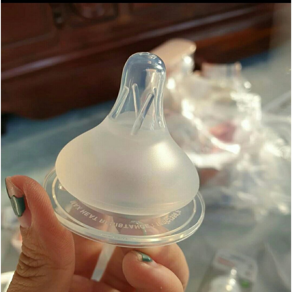 Núm ty bình chim vàng bebepick núm siêu mềm, 2 van thoát khí tốt