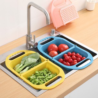 Rổ Nhựa Đựng Rau Củ Quả Đa Năng Có Thể Gấp Gọn Tiện Dụng