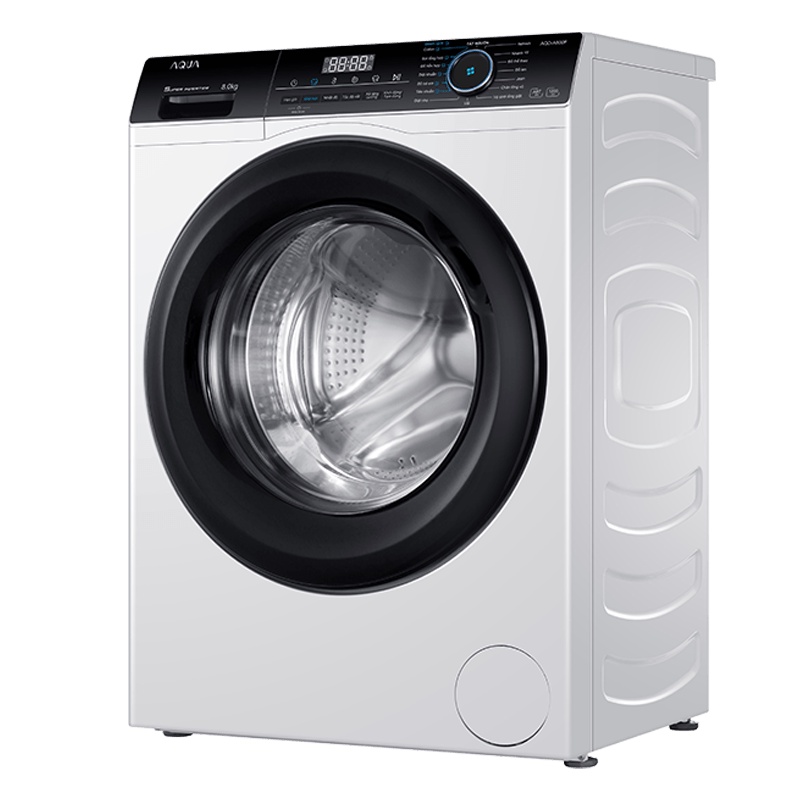 Máy giặt lồng ngang Aqua Inverter 8Kg AQD-A800F.W