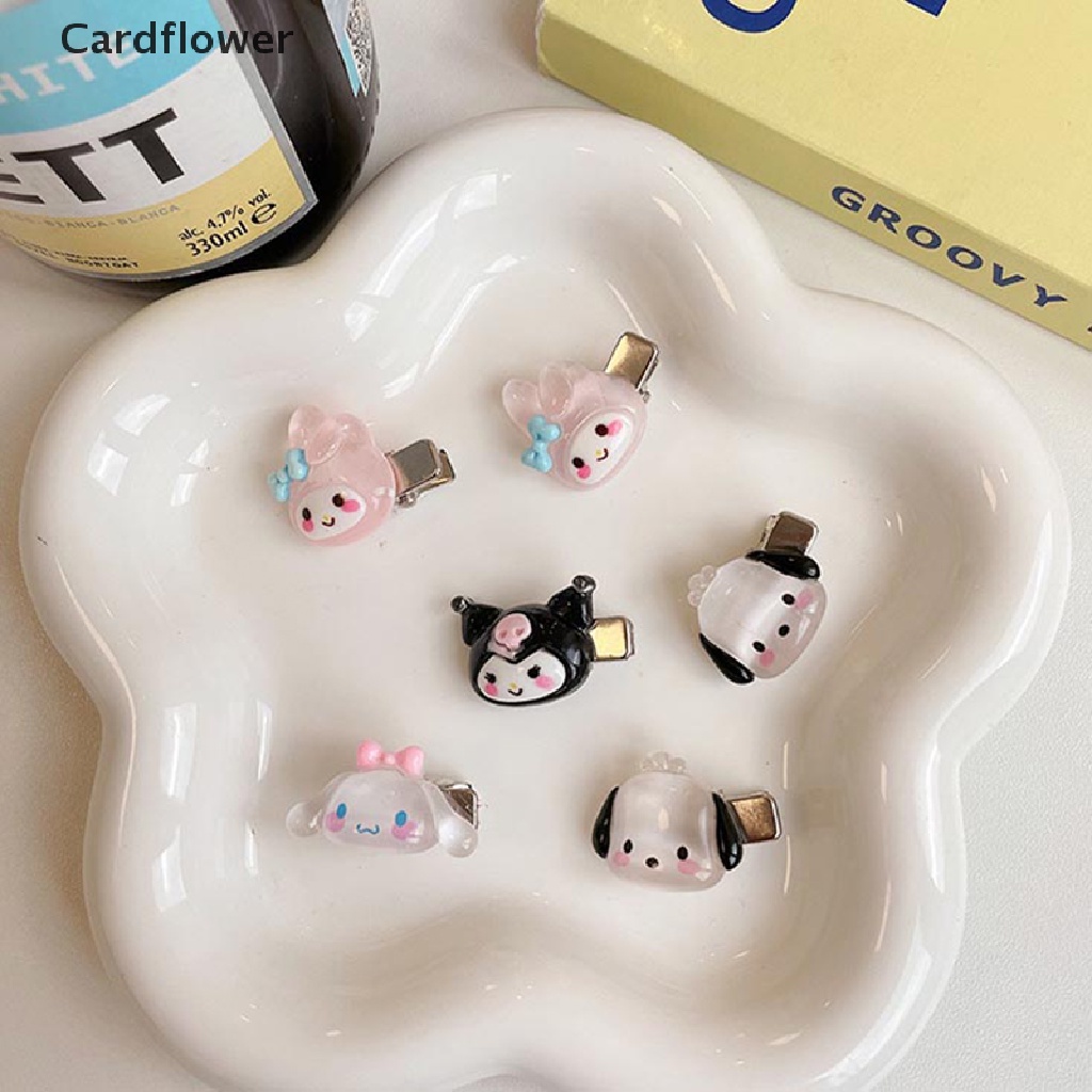 &lt; Cardflower &gt; 1 / 5 Kẹp Tóc Mini Họa Tiết Hoạt Hình Cún Sanrio Ngọt Ngào Và Hoang Dã Dễ Thương Dành Cho Nữ Sinh
