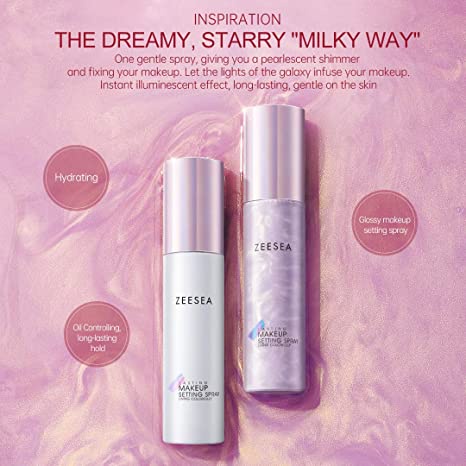 ZEESEA Xịt Khóa Lớp Trang Điểm Milky Way Oil Control Setting Spray