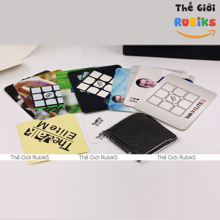 Rubik Valk 3 ELITE M 3x3 Có Sẵn Nam Châm Stikerless / Black