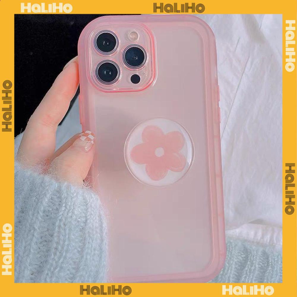 iPhone Case with Grip Cute Folding Stand Clear Case Soft Case TPU Airbag Shockproof Protection Camera Candy Color Compatible For iPhone 14 Pro Max 14 Plus 13 Pro Max 12 11 XR 7Plus