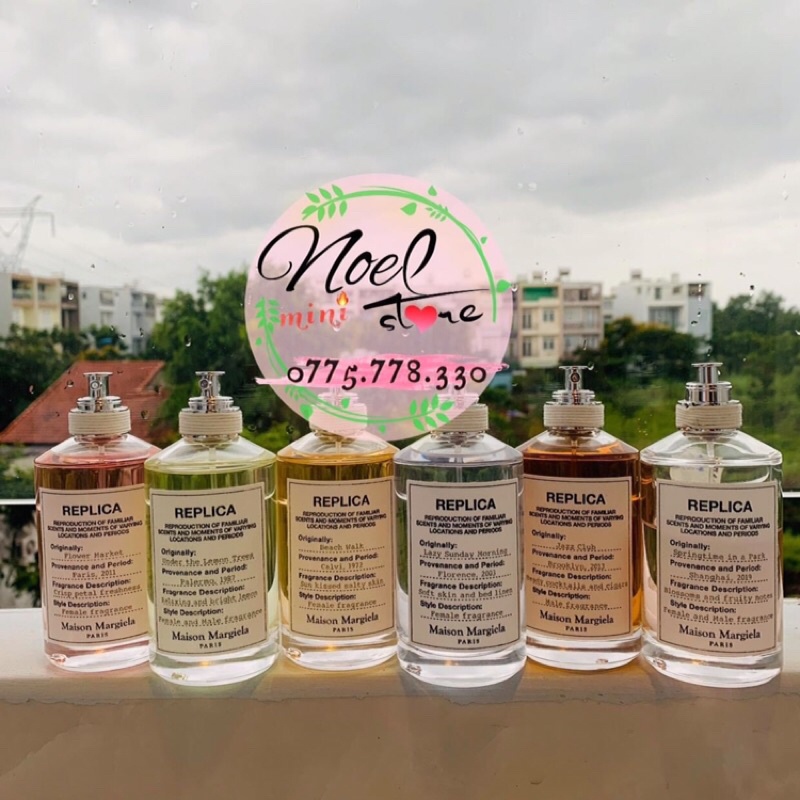 [6ml/15ml/25ml]Nước hoa Replica Under the Lemon Trees/Lazy Sunday/Sailing Day/Beach wall/Jazz club/Flower Market