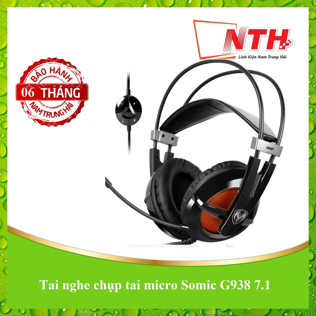 CHÍNH HÃNGTai nghe chụp tai micro Somic G938 7.1