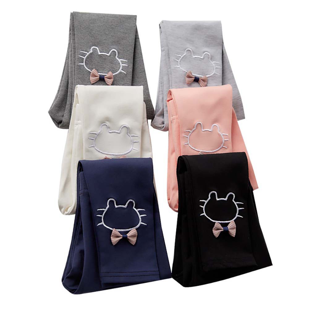 Quần Leggings lót lông Cho Bé Gái Cotton Dáng Đùi Ôm Thời Trang Dễ Phối Đồ