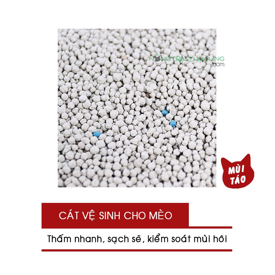 Cát Vệ Sinh Cho Mèo Hương Táo - Bao 1kg -